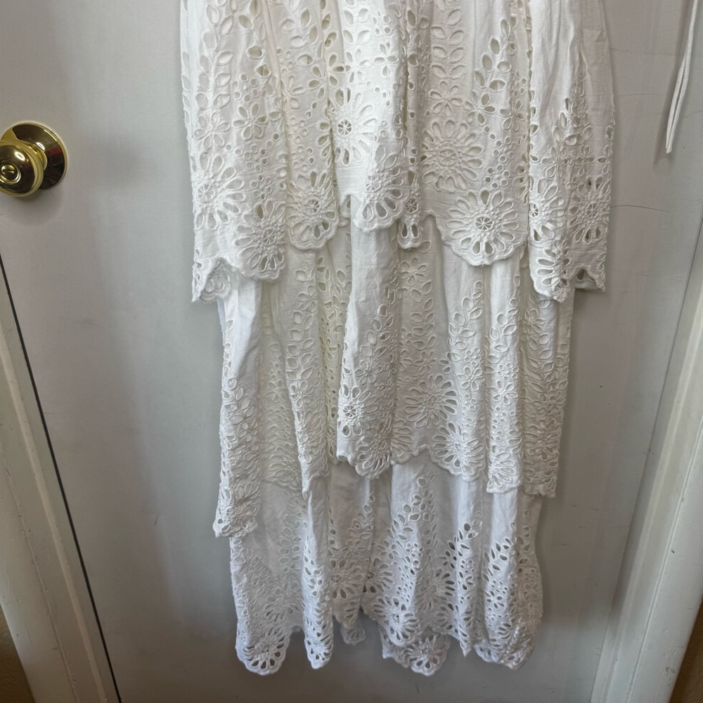 ‼️SALE‼️ Significant Other Mazie Cutout White Eyelet Maxi Dress - Picture 4 of 7